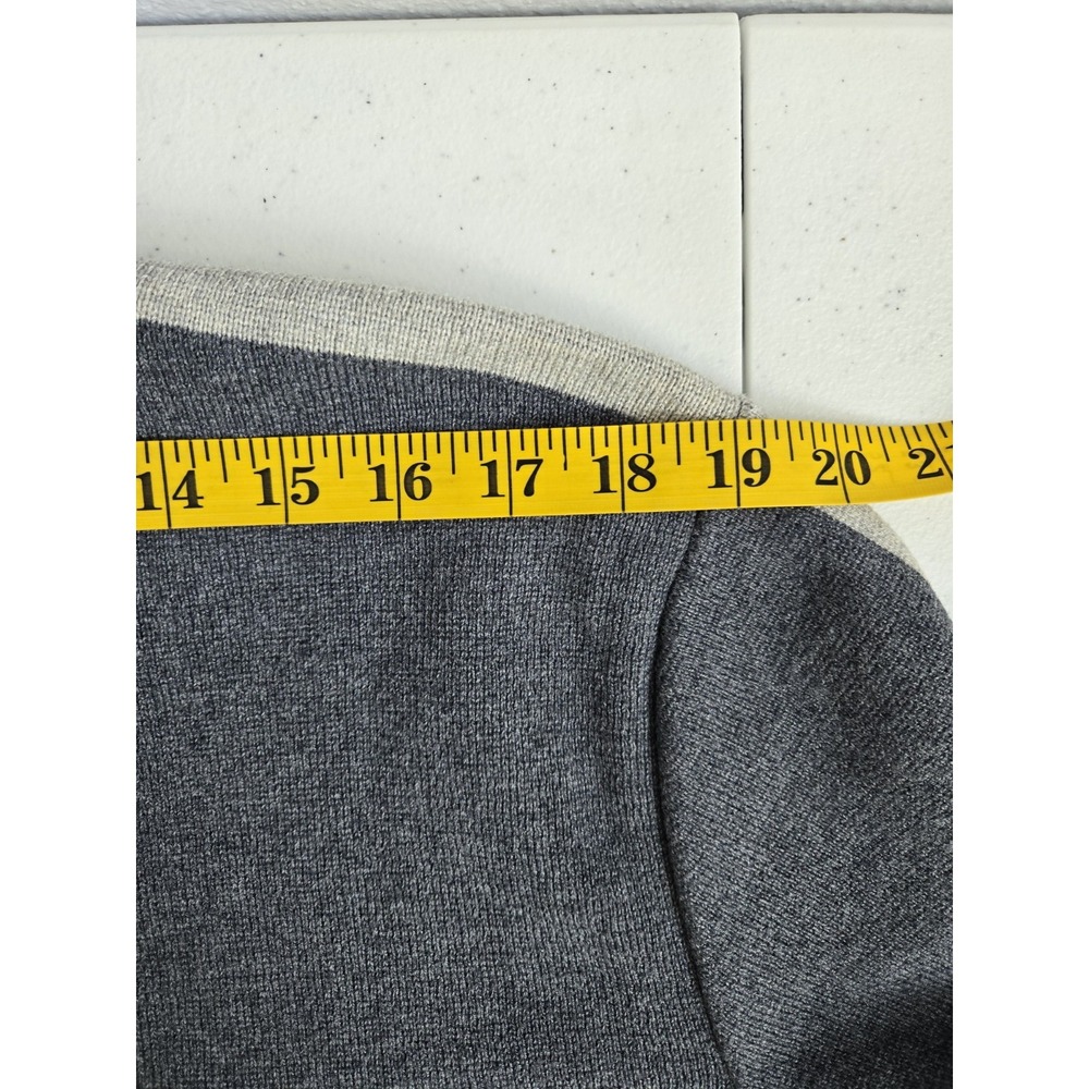 Eddie Bauer Men's XL Gray Mediumweight Thick Long Sleeve Crew Neck Knit Sweater - Picture 11 of 14